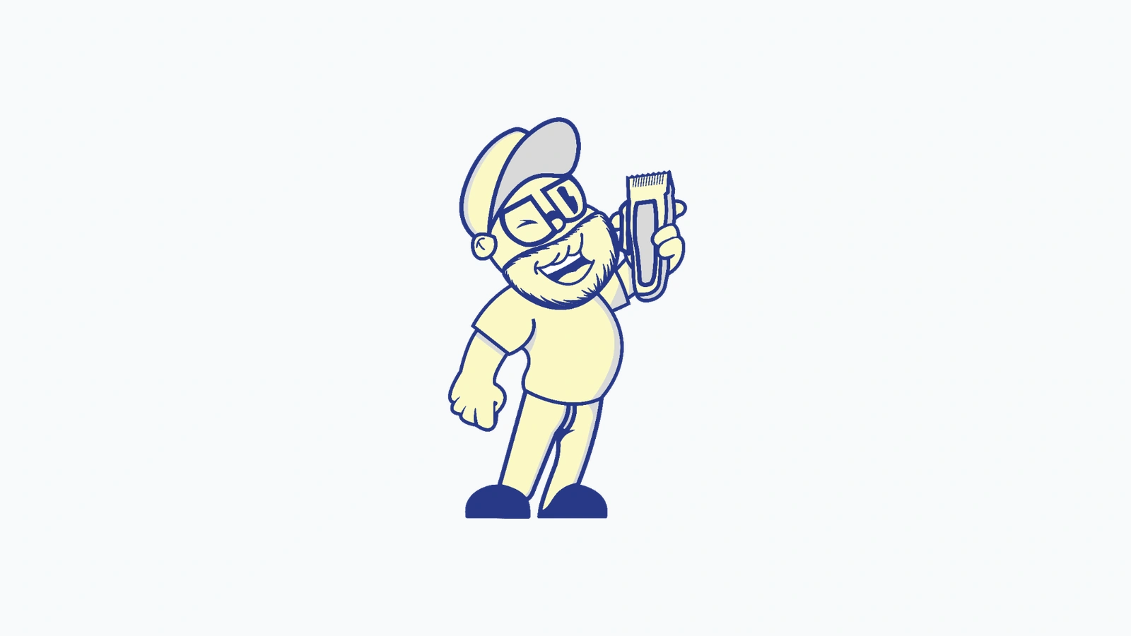 BQ Blends Full Body Standing Rubberhose Mascot