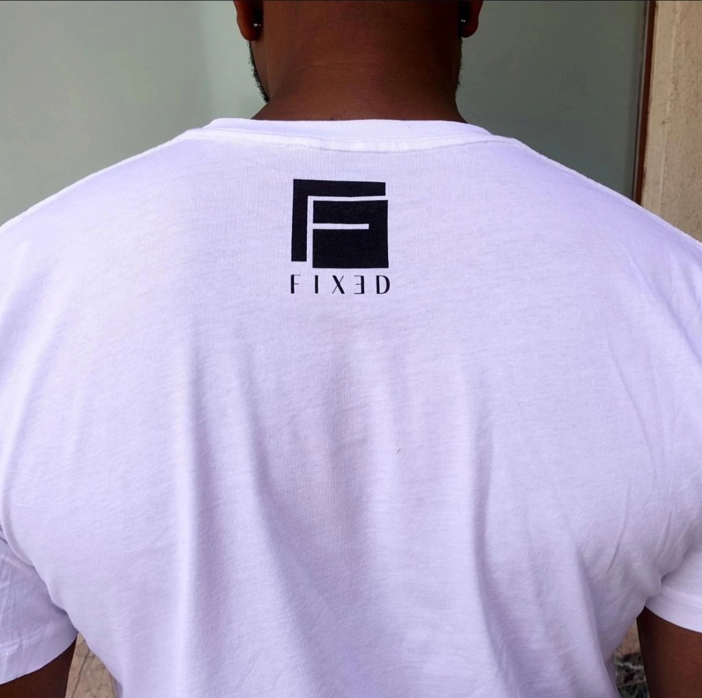 Fixed Clothing Real-World T-Shirt Back Collar Tag Print
