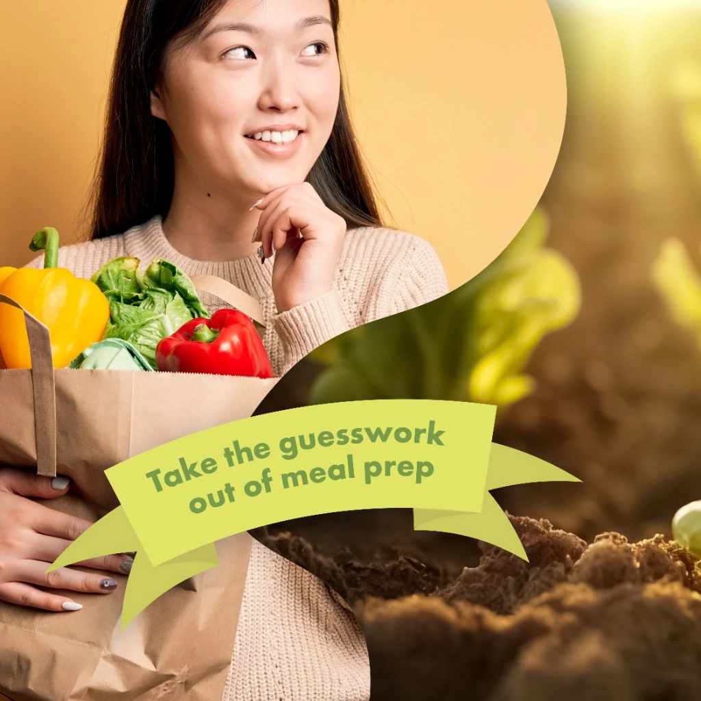 Fresh Fare Farms Instagram Slide 1 - Take the guesswork out of meal prep