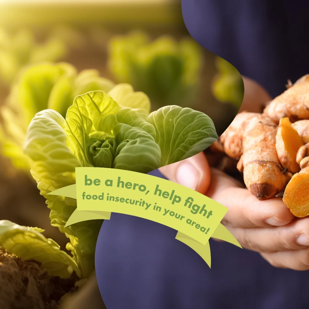 Fresh Fare Farms Instagram Slide 2 - Be a hero, help fight food insecurity in your area
