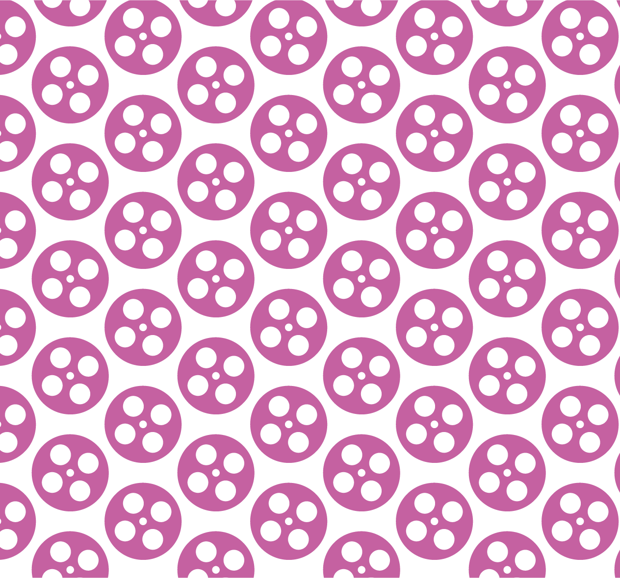Scary Movie Foodie Film Reel Pattern on #DBB5C9